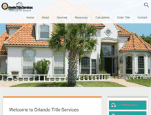 Tablet Screenshot of orlandotitleservices.com